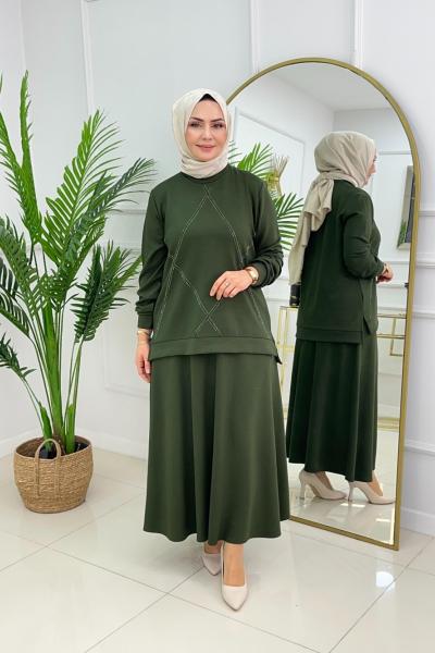 ASMİN ETEKLİ TAKIM - HAKİ