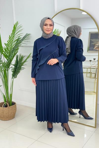 BEREN ETEKLİ TAKIM - LACİVERT